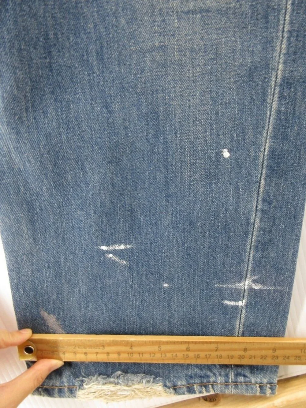 Polo Ralph Lauren Jeans 42X32 Cortland 300 Paint Splatter Distressed